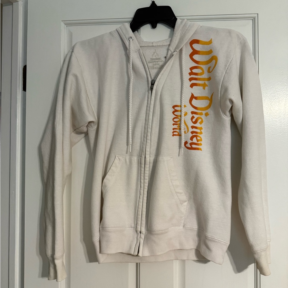 Walt Disney World White Zip-Up Hoodie